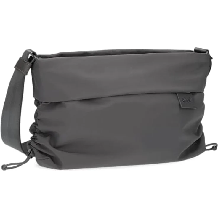 Zwei Amie Umhängetasche 33 cm, grau, 100% Polyester, kompakte Größe 33 cm x 11 cm x 21 cm – Bild 1