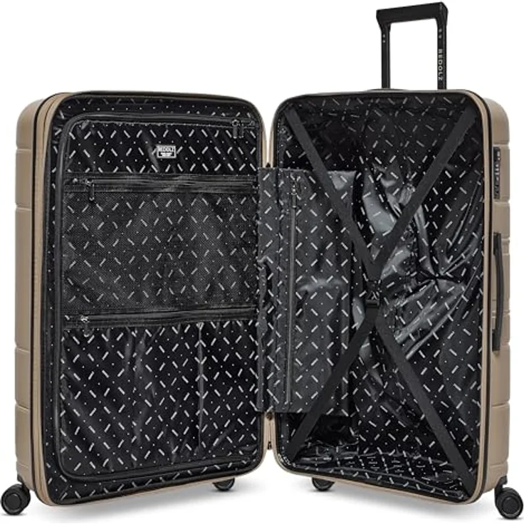 REDOLZ Hartschalen Check-in Koffer XL Trolley 51 x 32 x 76 cm, leichtes Polypropylen, 4 Doppelrollen & TSA (Essentials 11) – Bild 3