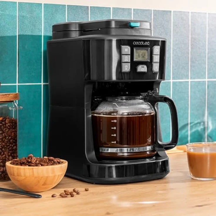 Cecotec Coffee 66 Grind & Drop, Edelstahl Tropfkaffeemaschine mit 1086 W, 12 Tassen, Extremearoma-Technologie, digitale Steuerung, automatische Abschaltung – Bild 3