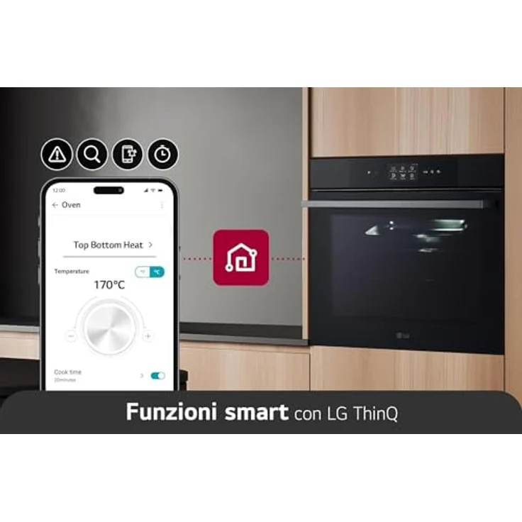 LG WSED7667M, Elektrischer Ofen mit 76 l Garraum, Energieeffizienz A++, Lüfterunterstützt, 30 - 250 °C – Bild 7