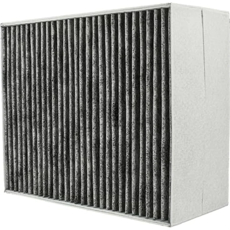 VHBW Aktivkohlefilter kompatibel mit Siemens LF21BB550/01, LF21BB550, LF21BA582W/01, LF21BA582/02 - 22,7 x 18,9 x 10 cm, weiß/grau - für Umluftbetrieb – Bild 9