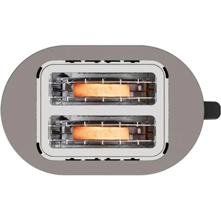 Black+Decker - Toaster BXTO901E 900W | 2 Schlitze mit Selbstzentrierung | 7 Bräunungsstufen | 3 Glimmer-Heizbänder | 3 Funktionen | Herausnehmbare Krümelschublade | Edelstahl – Bild 5