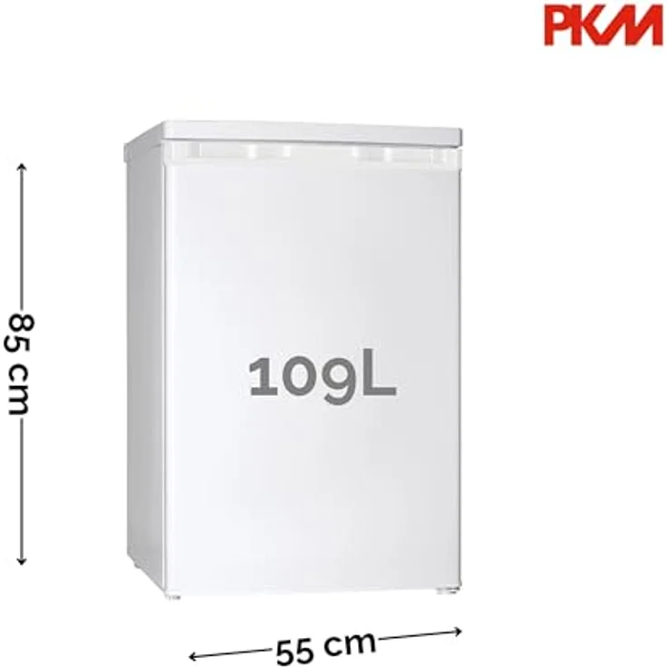 PKM Kühlschrank KS109-DM 109 l Weiß, 40 dB flüsterleise, 4 Sterne Gefrierfach – Bild 4