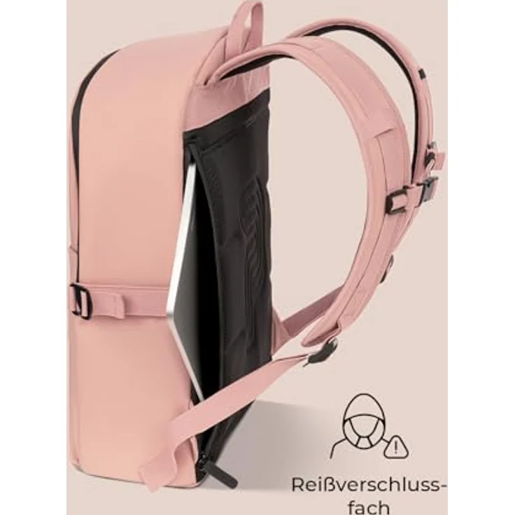 Pactastic Urban Collection Rucksack 44 cm Laptopfach rose – Bild 6