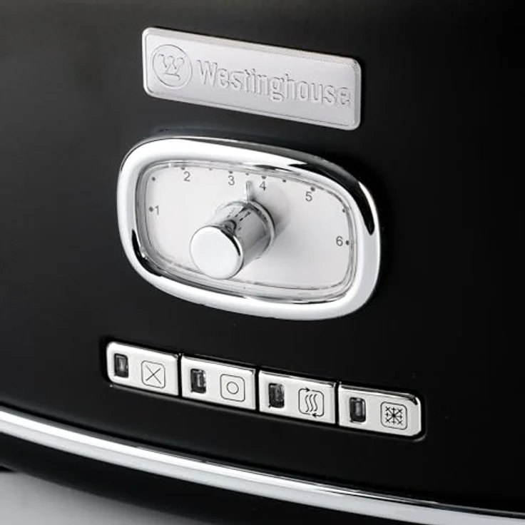 Westinghouse WKTT857BK Retro Serie Zwei-Schlitz Toaster schwarz – Bild 2