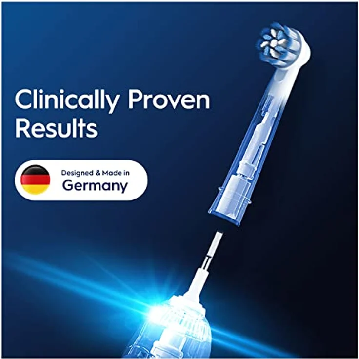 Oral-B Pro Sensitive Clean, Aufsteckbürsten für elektrische Zahnbürste mit X-förmigen & extra weichen Borsten, 8 Stück für effektive Plaque-Entfernung – Bild 4