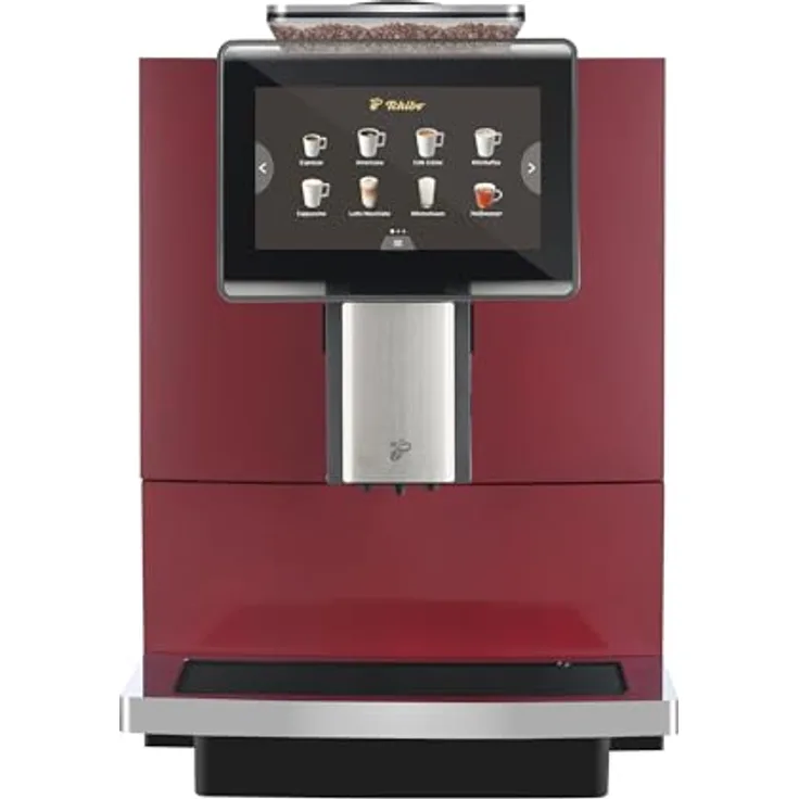 TCHIBO Office, B2B Kaffeevollautomat, 30 Tassen/Tag, integriertes Milchsystem, rot