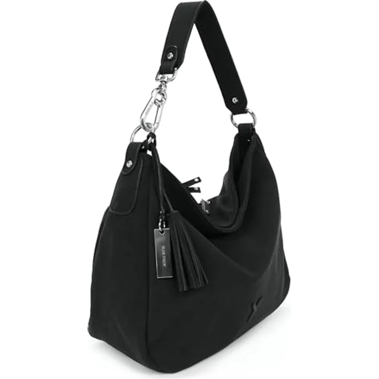 SURI FREY SFY Romy Beutel, Umhängetasche in Lasercut-Optik, Schwarz, mit abnehmbarem Umhängeriemen und Reißverschlussfächern – Bild 5