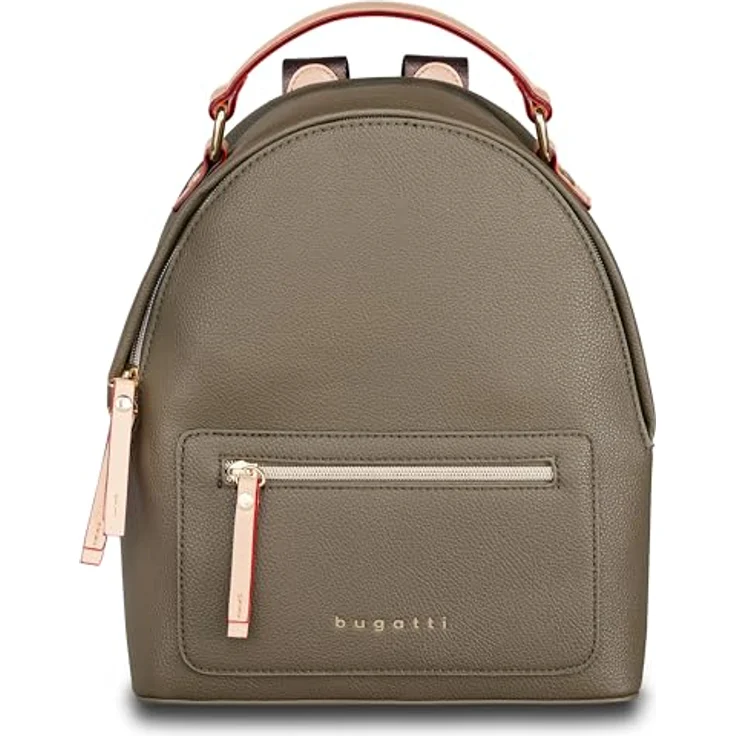 bugatti Ella City Rucksack, 29 cm, oliv, 100% Polyurethan, 24 x 12 x 29 cm – Bild 1