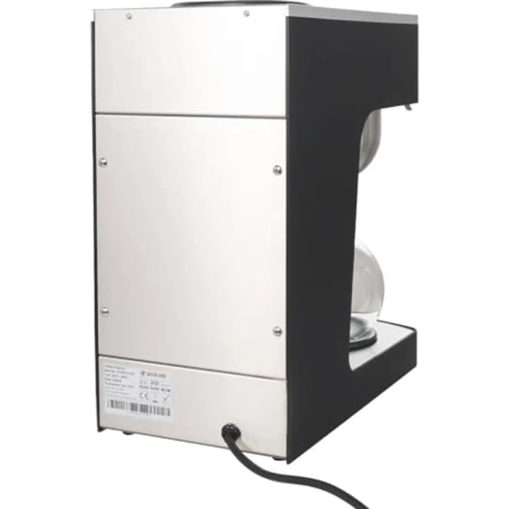 GastroHero Filterkaffeemaschine, Edelstahl, 2 Liter mit Glaskanne, konstante Brühtemperatur, Warmhalteplatte – Bild 2