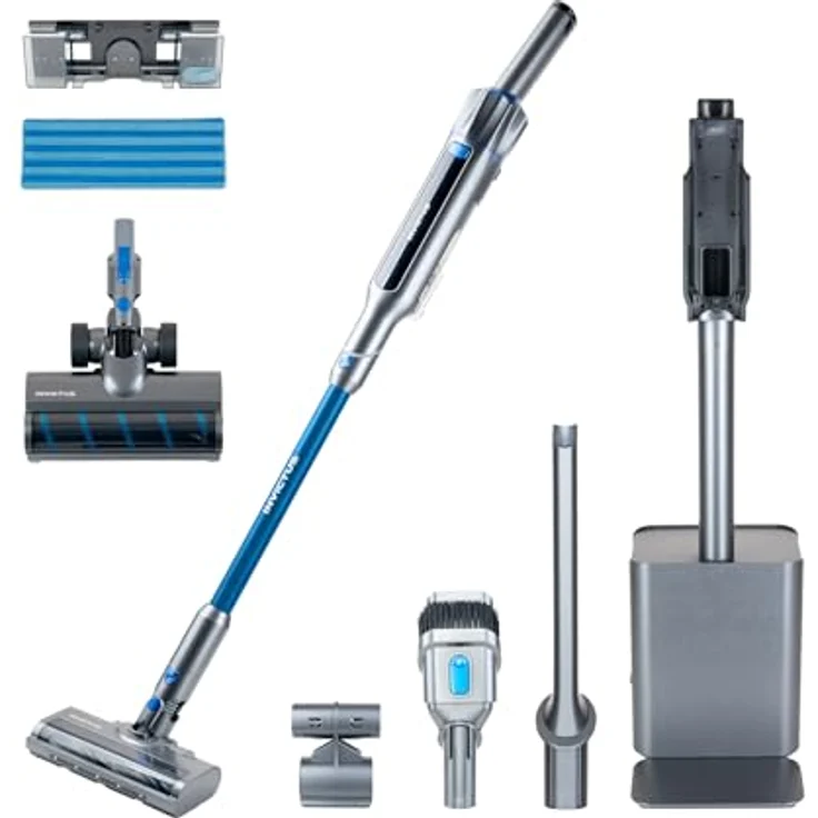 Genius INVICTUS ONE SL Hand- und Bodenstaubsauger Deluxe-Set, 18-tlg., kabellos mit BLDC-Motor und hygienischer Absaugstation – Bild 1