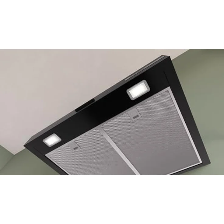 Bosch Serie 2, Wandesse DWB63BC60, 60 cm, Mattschwarz mit Tastensteuerung und Dual Filtersystem – Bild 3