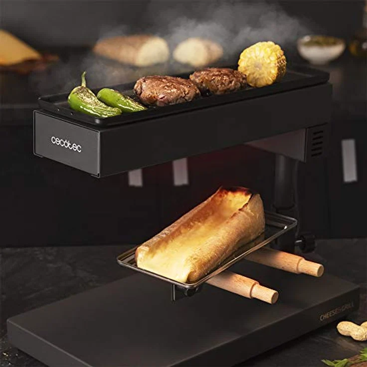 Cecotec Elektrogrill Cheese&Grill 6000 600W Schwarz – Bild 4