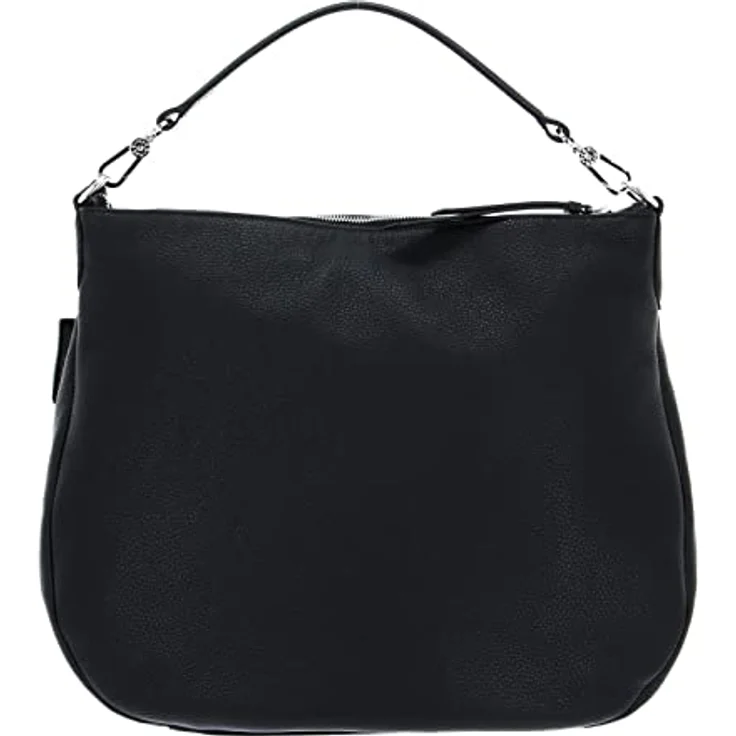 Abro Adria Handtasche, Leder Umhängertasche 34.5 cm, Schwarz mit verstellbarem Riemen und mehreren Fächern – Bild 3