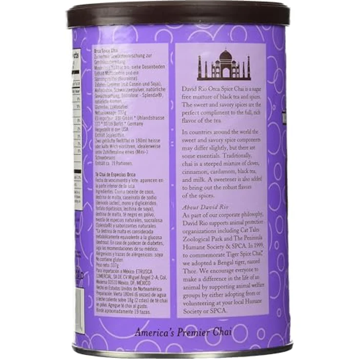 David Rio Orca Spice Chai Pulver, 337 g Tee für cremige Chai-Getränke – Bild 9