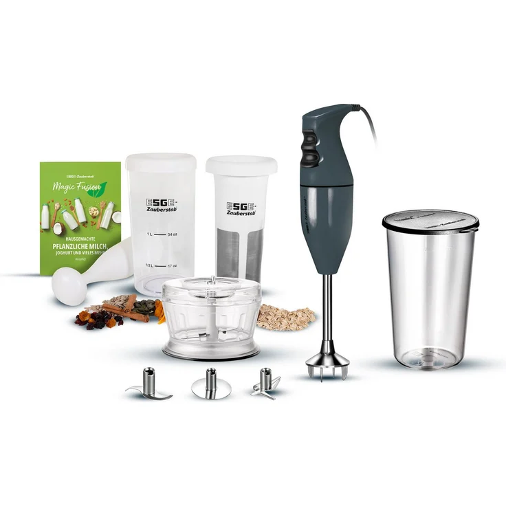 ESGE-Zauberstab Stabmixer ESGE-Zauberstab 9240024 in Creme + Magic Fusion, 120,00 W, Bundel mit viel Zubehör – Bild 1