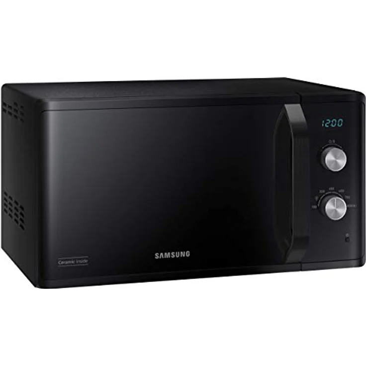 Samsung MS23K3614AK, Solo-Mikrowelle 23L, 800W, Keramik-Emaille-Hohlraum, schwarz – Bild 2