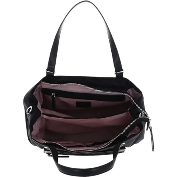 Picard Legere Shopper, stilvolle Tote Bag aus strapazierfähigem Nylon, Schwarz, 33 x 15 x 25 cm – Bild 5