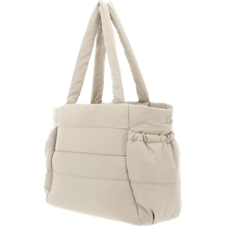 Kapten & Son Hellvi Cloud, Umhängetasche aus recyceltem PET, wasserabweisend, beige, für 13 Zoll Laptops – Bild 4