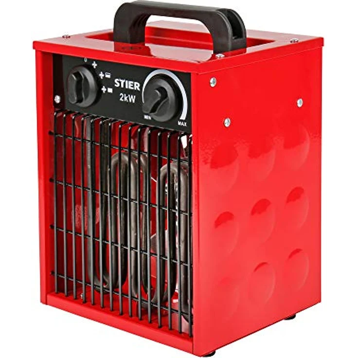 STIER Basic Heizlüfter 2,0 kW 150 m³/h, sehr klein, Heizstrahler, Heizgebläse, – Bild 1