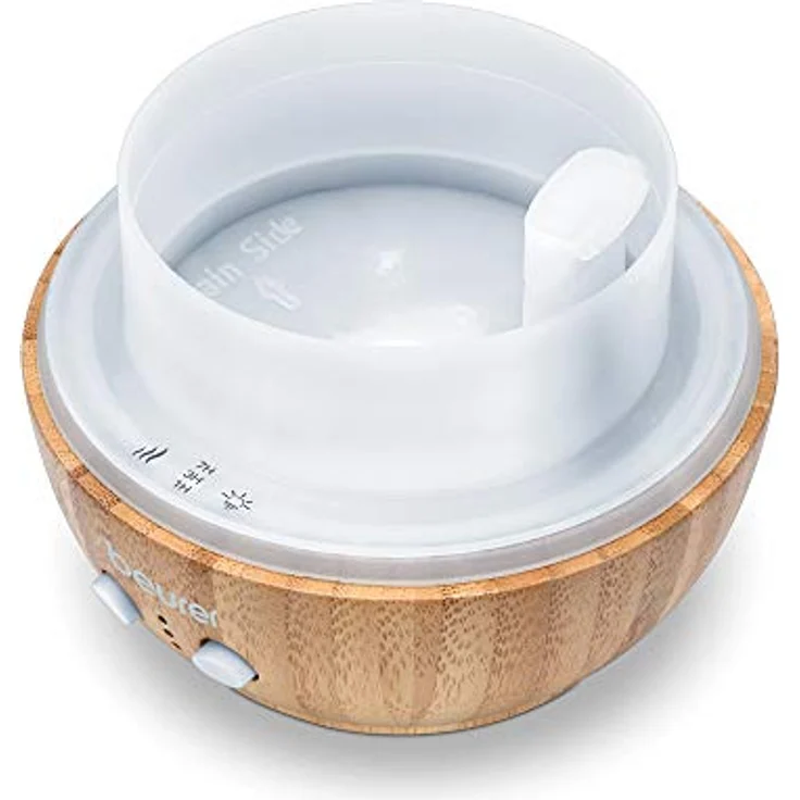 Beurer LA 40 Aroma Diffuser, Duft-Vernebler mit Ultraschall-Zerstäubung, mit Wellnesslicht und Farbwechsel, aus Holz – Bild 5