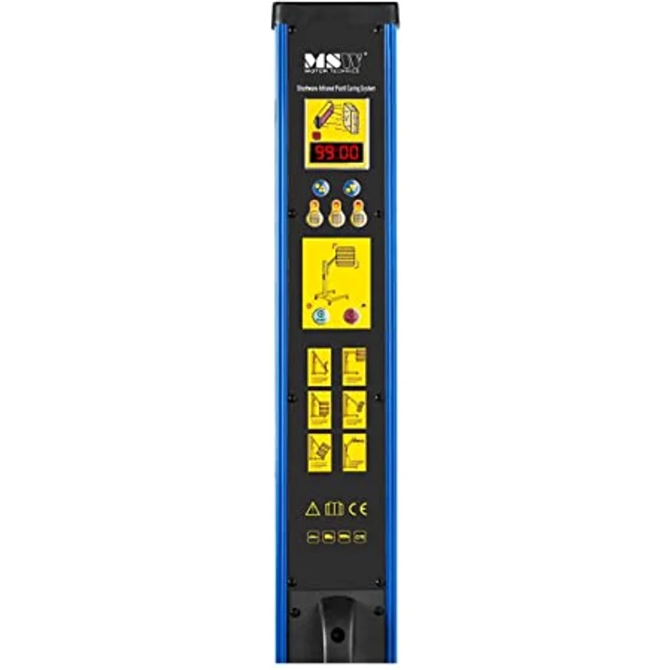 MSW Infrarotstrahler Lacktrockner Strahler Infrarotstrahler Heizstrahler Infrarot Lampe, 3300 W - Effektiver Lacktrockner für Kfz-Werkstätten, 3 Strahler, 1.100 Watt, digitales Display – Bild 3