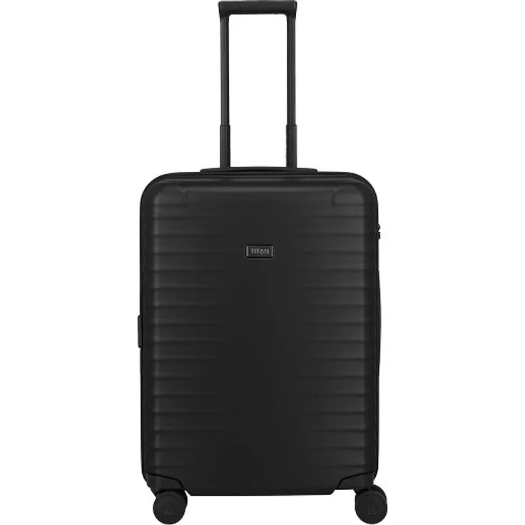 Titan Upgrade 4 Rollen Trolley M, 65 cm, 100% Polycarbonat, schwarz