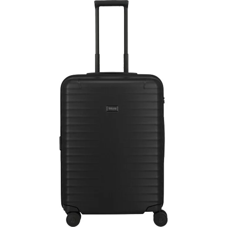 Titan Upgrade 4 Rollen Trolley M, 65 cm, 100% Polycarbonat, schwarz