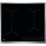 AEG Induktionskochfeld autark 60cm – 4 Flex-Zonen mit Powerfunktion – 14 Stufen – SuperFlat Rahmen – Timer – Touch-Bedienung – kompatibel mit Haubenautomatik – TO64IA0FXB, Schwarz