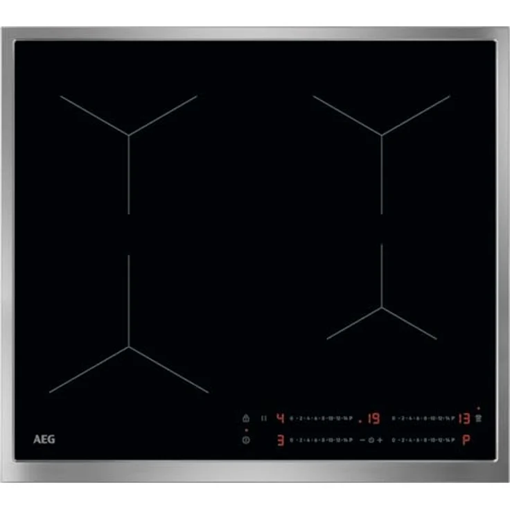 AEG Induktionskochfeld autark 60cm – 4 Flex-Zonen mit Powerfunktion – 14 Stufen – SuperFlat Rahmen – Timer – Touch-Bedienung – kompatibel mit Haubenautomatik – TO64IA0FXB, Schwarz – Bild 1