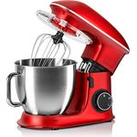 ZEEGMA Planeet Chef Küchenmaschine, Knetmaschine 2200W, Multifunktionaler Roboter, Teigmaschine, Rührmaschine mit 6,5 L Edelstahl Schüssel, 7 Geschwindigkeiten, Teigknetmaschine inkl 3-Teiligem