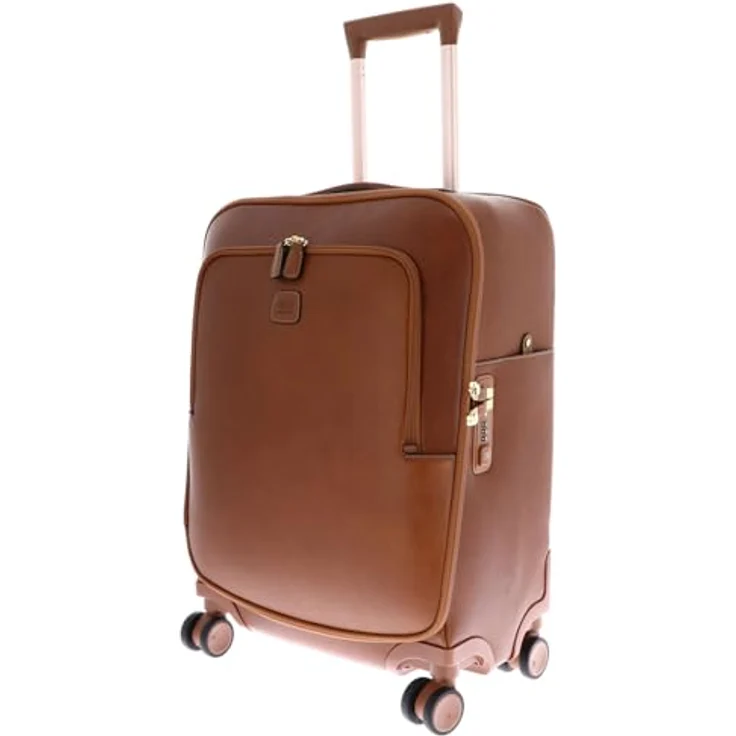 Brics Koffer Life Pelle 4 Rollen Kabinentrolley 55 cm, (45 l) - Edler Leder-Trolley mit TSA-Schloss, Wäschefach und Kreuzpackgurt – Bild 2