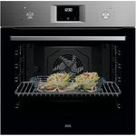 AEG NBU5A20SM SurroundCook® Backofen Edelstahl, 8 Backofenfunktionen, 60 cm Breite, Aqua-Reinigungsfunktion, MaxiKlasse, Multilevel Cooking, Pizzastufe