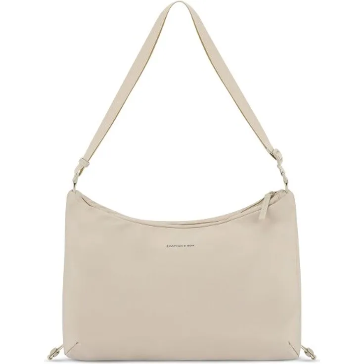 Kapten & Son Skara Umhängetasche, 46 cm mit Laptopfach, gelb, 100% PET, sandstone