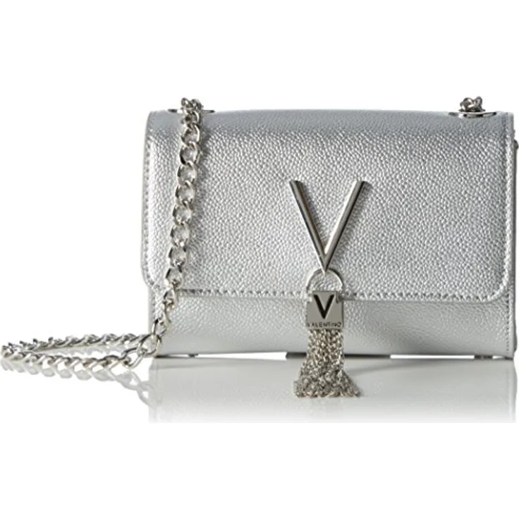 VALENTINO BAGS Umhängetasche Divina, maßgeschneiderte Schultertasche in Argento mit abnehmbarem Henkel und Schulterriemen