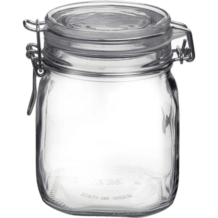 Bormioli Rocco Fido Behälter Vase, Hermetischer Verschluss 0.75 Liter, Glas, Transparent, 1 Stück – Bild 5