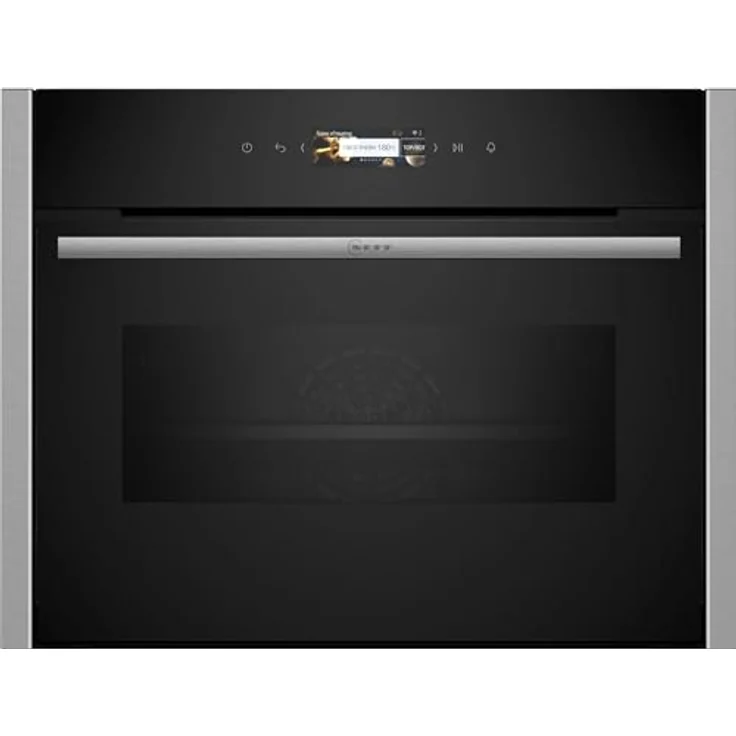 Neff C24MR21N0 Compact-Backofen N70, Integrierbarer Backofen mit Mikrowelle 60 x 45cm, Full Touch TFT-Display, Inverter-Technologie, Soft Open & Close, Favorit, Edelstahl – Bild 1