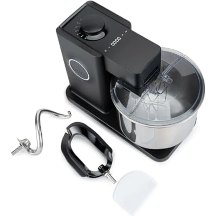 wilfa Küchenmaschine PROBAKER TIMER KM2BS-T70 schwarz, 700 Watt, integrierter Timer, 7-Liter-Edelstahl-Schüssel – Bild 4