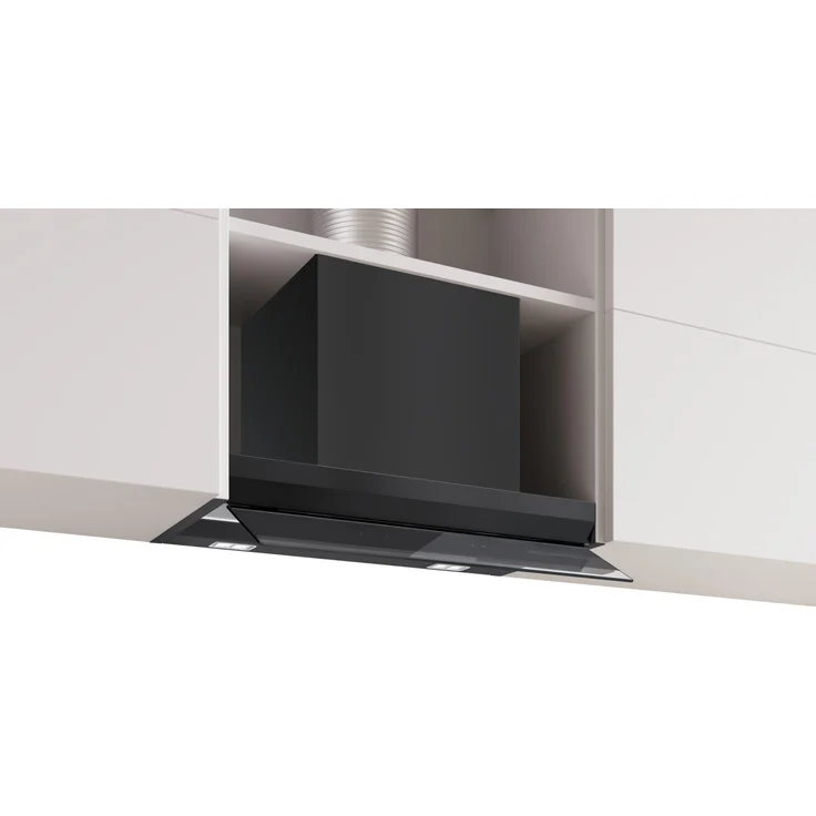 Bosch Serie 6 DBB67DP60, Integrierte Designhaube mit Eco Silence Drive, 60 cm, Klarglas schwarz bedruckt, Mattschwarz, Home Connect Funktionen – Bild 1