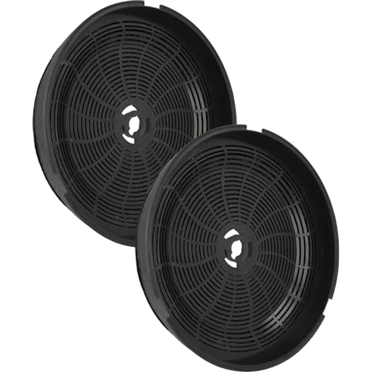 vhbw 2x Aktivkohlefilter kompatibel mit Refsta System XI, Schräghaube 5, Planhaube II, Neo, Venus II, Vampir XI, Vampir V Dunstabzugshaube, schwarz – Bild 1