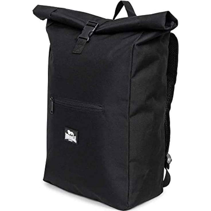 Lonsdale Bolney Freizeitrucksack, Rolltop Rucksack mit erweiterbarem Fassungsvermögen und gepolsterten Tragegurten, Schwarz – Bild 6