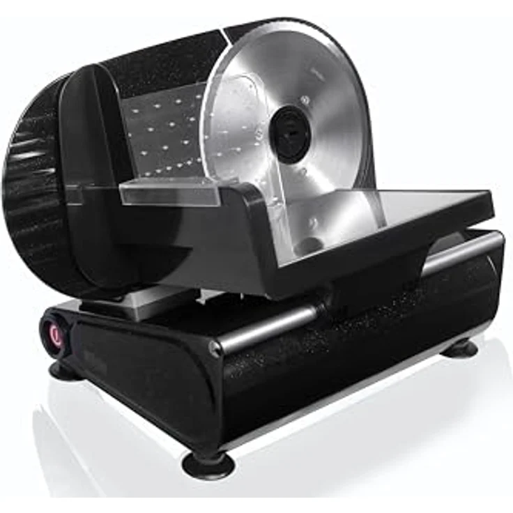 Silva Schneider Metall-Allesschneider AS 520, schwarz, 150 W, Edelstahl-Messer – Bild 2