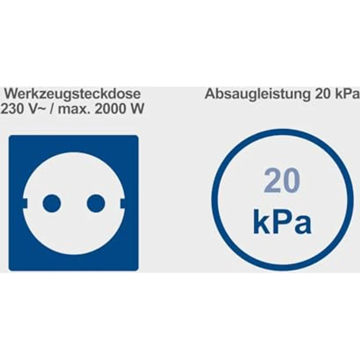 Scheppach VC50 Nass- / Trockensauger, 50L Edelstahlbehälter, 1400W, 20kPa Saugleistung, inkl. Teleskoprohr und Werkzeugsteckdose, 5m Kabel, 3m Schlauch – Bild 3