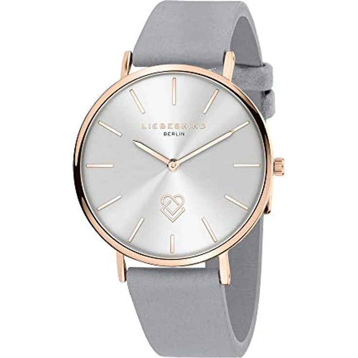 Liebeskind Berlin Damen Analog Quarz Uhr LT-0253-LQ, Edelstahlgehäuse IP Roségold, 38 mm, Echtlederarmband, Wasserdichtigkeit bis 5 bar – Bild 2