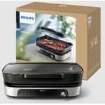 Philips Tischgrill HD6212/90 5000 Series, Smoker und Aromainfusor, 2400 W, einstellbare Temperatur, 1250 cm² Grillfläche
