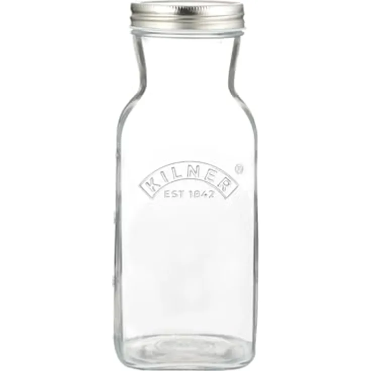 Kilner Saucenflasche, Einmachglas aus Kalknatronglas, transparent mit Schraubverschluss für Fruchtsäfte und Saucen