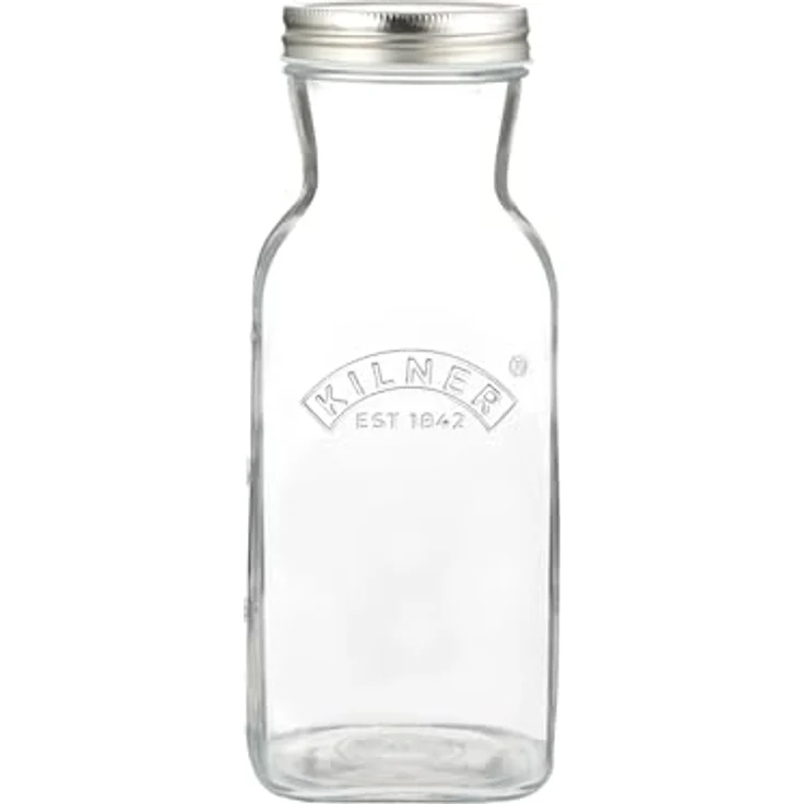 Kilner Saucenflasche, Einmachglas aus Kalknatronglas, transparent mit Schraubverschluss für Fruchtsäfte und Saucen – Bild 1