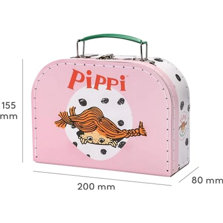 Pippi Langstrumpf Kinderkoffer Kinderkoffer Pippi Langstrumpf, verspielter Koffer mit beliebten Illustrationen – Bild 4