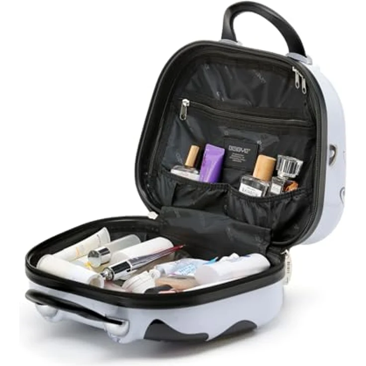 BEIBYE Butterfly 2060, 4-tlg. TSA-Reisekoffer Set, robustes Hartschalen-Kofferset mit Handgepäck und Beautycase, 360° drehbare Rollen, Schwarz – Bild 5
