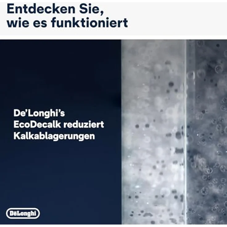 De'Longhi Original EcoDecalk DLSC502 Entkalker für Kaffeemaschinen, 2x500ml, natürliche Rohstoffe, für 10 Entkalkungsvorgänge, Weiß – Bild 5